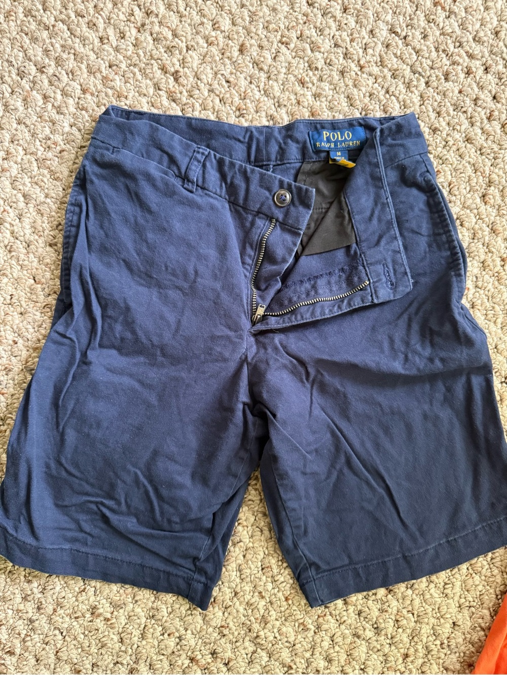 Youth Polo by Ralph Lauren Navy Cotton Shorts